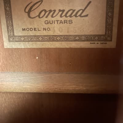 Conrad (Matsumoku) 40153 3/4 Size Student Classical Guitar w/OHSC- 1960’s - Solid Cedar - Japan - Very Rare! image 3