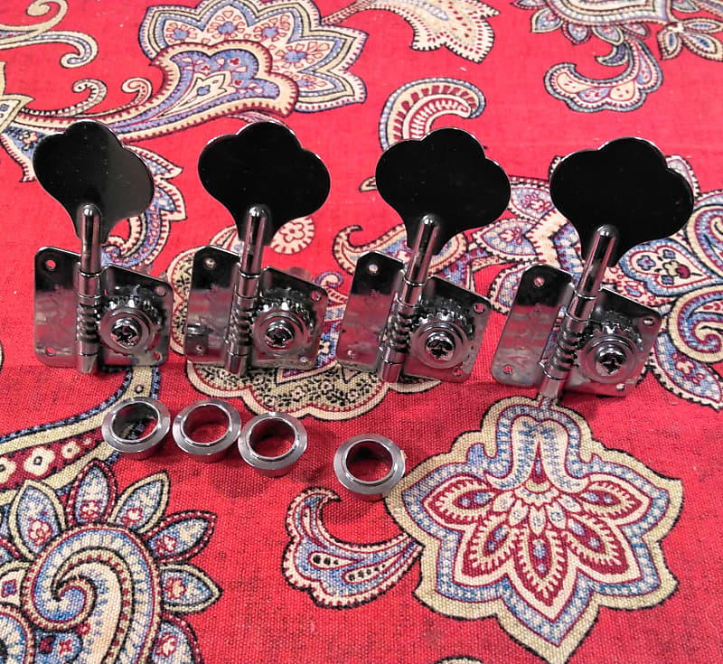 VINTAGE LATE 1970s FENDER BASS TUNERS w/ FERRULES & SCREWS Reverb
