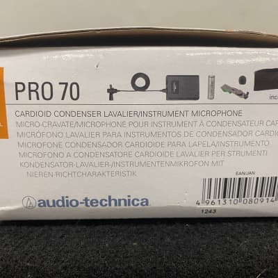 Audio-Technica PRO70 Cardioid Condenser Lavelier/Instrument Microphone image 3