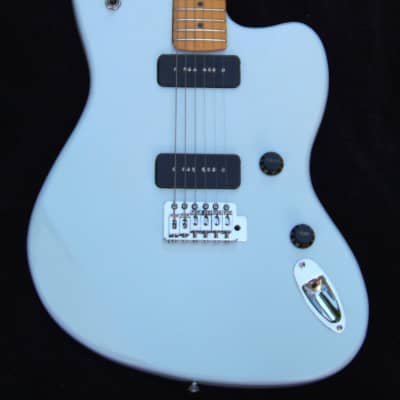 Jazzmaster Classic Sky Blue Surfmaster+ All Maple 12" Radius Neck+Matched Pair P-90's+TB Circuit Frets Leveled, Crowned and Polished. image 4