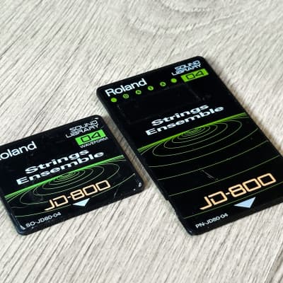 Roland JD-800 / JD-990 // PN-JD80-04 // STRING ENSEMBLE // ROM card set