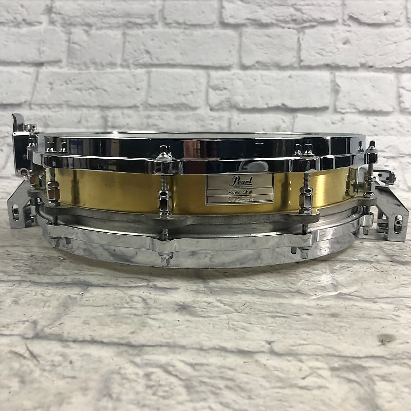 Pearl B-914P Free-Floating Brass 14x3.5" Piccolo Snare Drum (1st Gen) 1984 - 1991 image 2