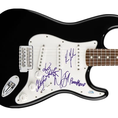 Puddle Of Mudd Autographed Signed Guitar ACOA image 2