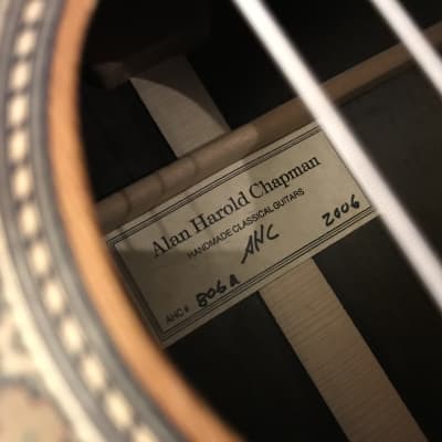 Alan Harold Chapman #806A Classical Guitar 2006 image 6