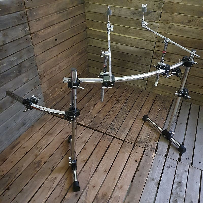 Gibraltar Drum Rack Curved Front Bar Three Sided USED! Reverb