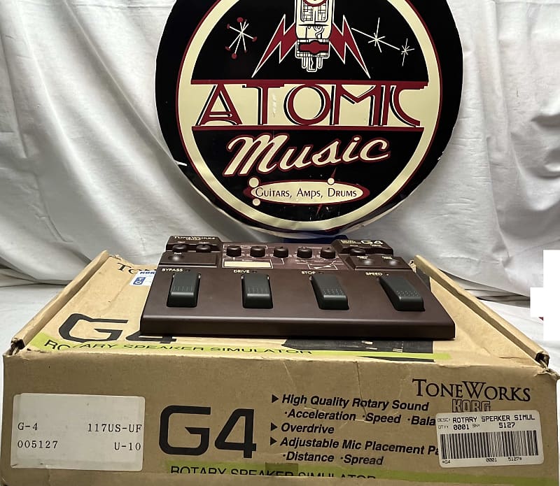 Korg ToneWorks G4 Rotary Speaker Simulator Emulator Pedal with Box