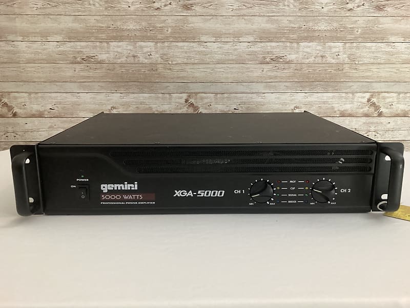 Used Gemini XGA5000 POWER AMP Reverb