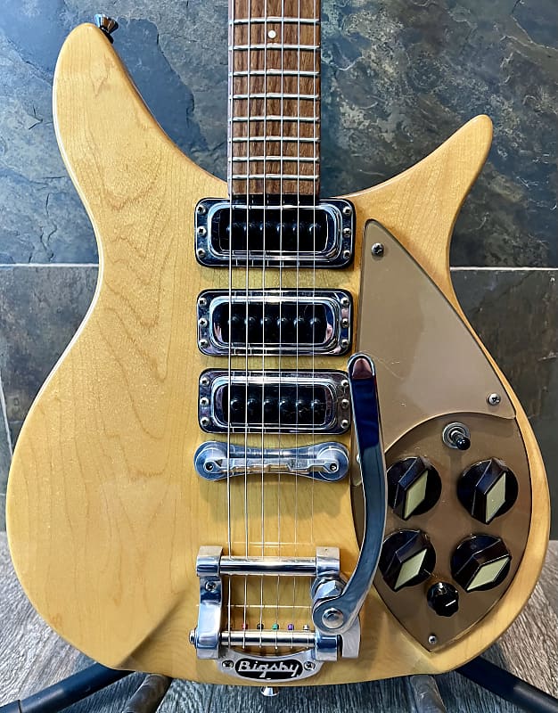 Superb 1980 Short Scale Rickenbacker 320/325 Lennonized Bigsby in Natural Honey Dripper Nude (641) image 1