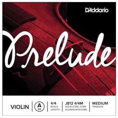 D'Addario Prelude Violin Single A String | 4/4 Scale | Medium Tension image 1