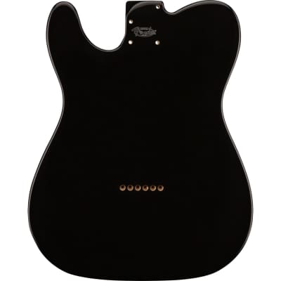 Genuine Fender Deluxe Series Telecaster SSH Alder Body Modern Bridge Mount, Black image 3