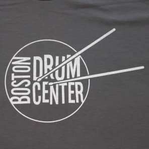 Boston Drum Center Logo T-Shirt - American Apparel Asphalt - Made in USA! image 2