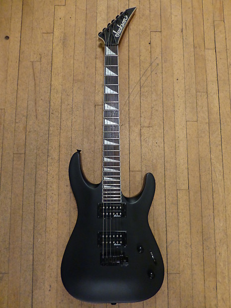 Jackson matte shop black guitar