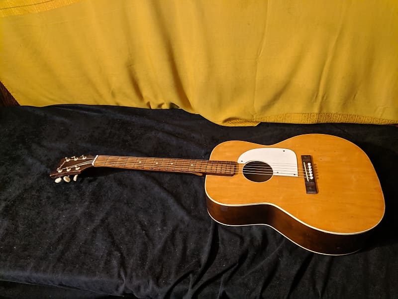 Airline Acoustic Guitar 1960's - 70's Vintage Toneful Slide Guitar image 1