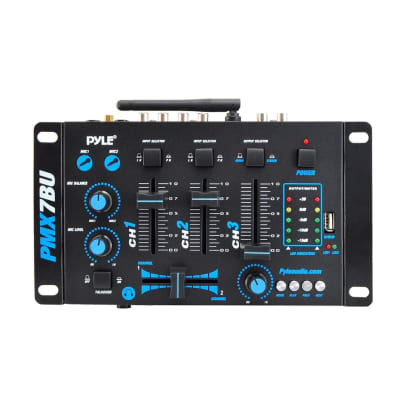  Pyle 5 Channel Audio Mixer - DJ Sound Controller Interface with  USB Soundcard for PC Recording, XLR 3.5mm Microphone Jack, 18V Power, RCA  Input and Output for Professional and Beginners -PAD20MXU 