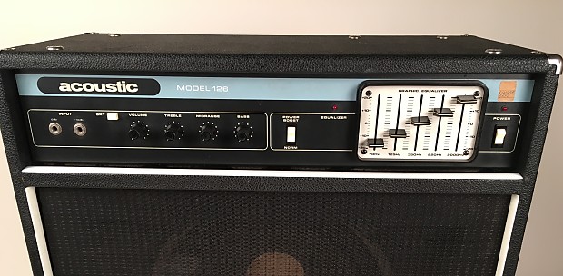 1970's Vintage Acoustic Control Corporation Model 126 Combo Amp 125 W 1x15