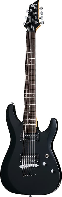 SCHECTER E-Gitarre, C-7 Deluxe, Satin Black image 1