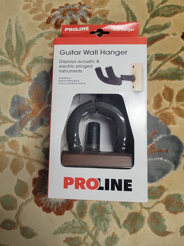 Proline Guitar wall hanger 2023 Natural and black Reverb
