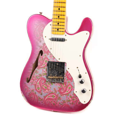 Fender Custom Shop Limited Edition 50's Thinline Telecaster Relic Pink Paisley image 6
