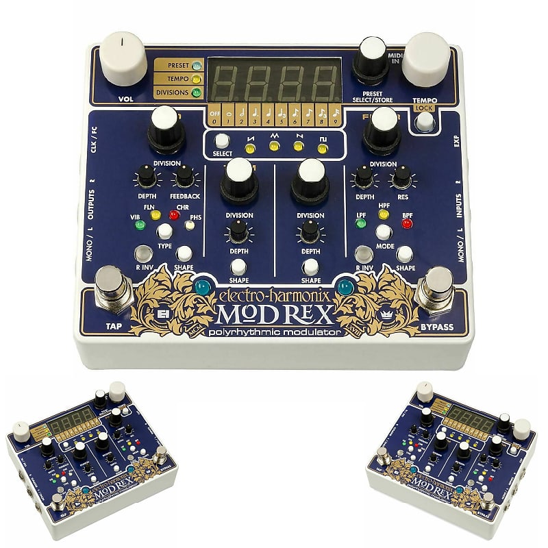 New - Electro Harmonix Mod Rex Polyrhythmic Modulator Pedal image 1