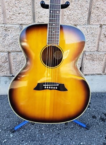 Takamine EF-380RD Sunburst 1980's - Electro Acoustic - Very Good Condition  ! | Reverb