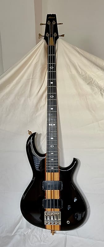 Aria Pro II SB-LTD 4 string bass in natural brown with Alembic