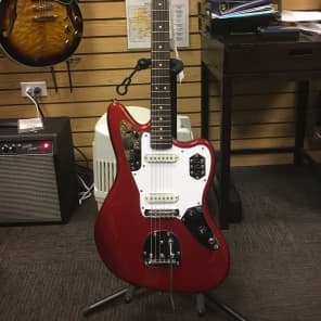 Squier vintage modified jaguar candy apple red on sale