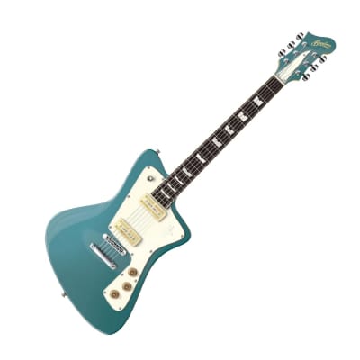 Baum Guitars Wingman Limited Series Electric Guitar w/Hardshell Case, Coral Blue for sale