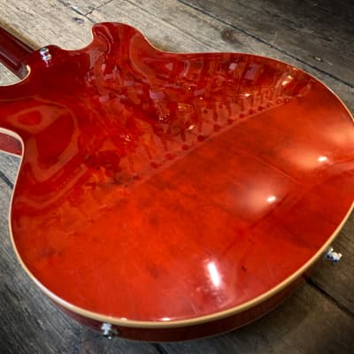 2012 Gibson Custom Shop ES 3399 in Antique Red with Orig. hard shell case image 14