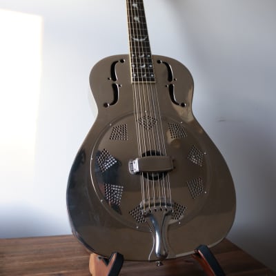 Supro Resonator 1990s - Silver Engraved for sale