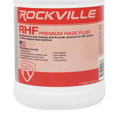 (4) Gallons Rockville RHF Water-Based Haze Machine Fuid Juice No-Clog image 2