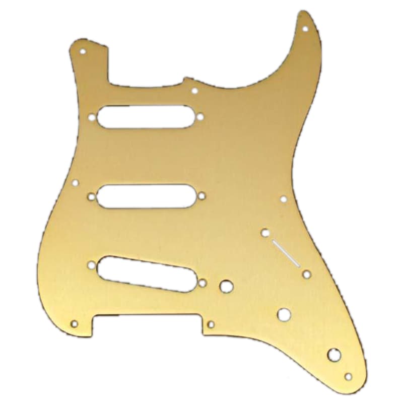 Fender Pickguard Strat 57 Vintage Gold Anodized 1-Ply - Pickguard image 1