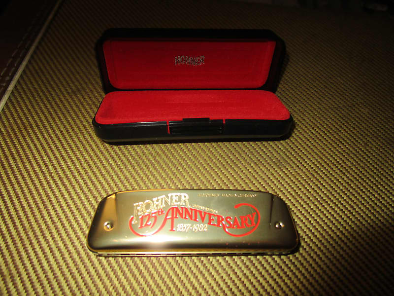 Hohner 125th Anniversary Gold 18571982 Harmonica Clean Key C Reverb