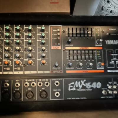 N2244 YAMAHA EMX640 POWERD MIXER 【ジャンク】 Yamaha EMX640 6 Channel Powered Mixer Dual Amp Confirmed