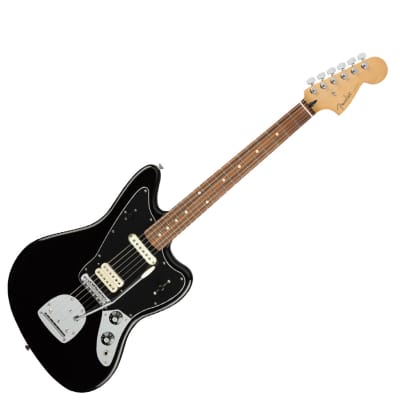 Used Fender Player Jaguar - Black w/ Pau Ferro FB image 1