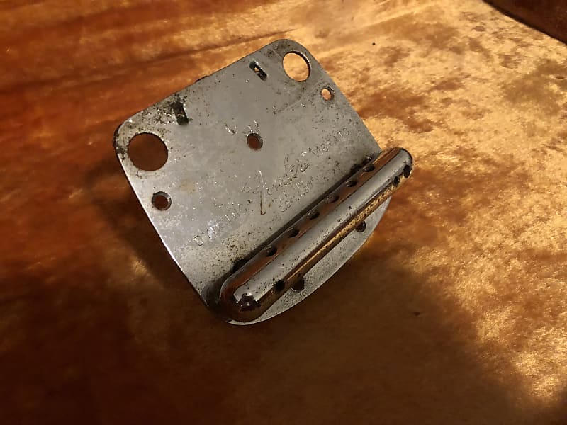 Vintage Fender Mustang Tailpiece 1960’s 1968 1969 1970 Chrome Reverb