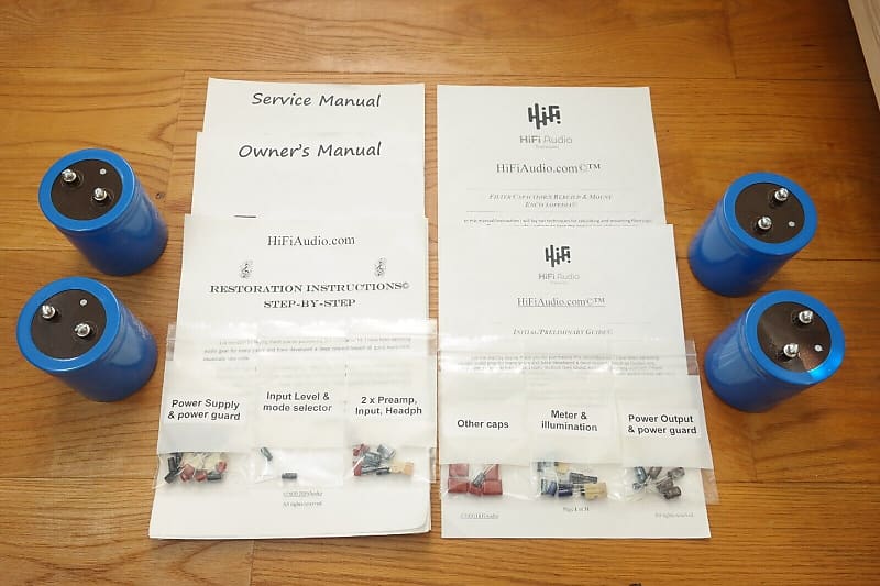 McIntosh MC2500 restoration kit filter capacitor repair rebuild fix  			