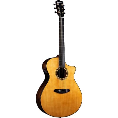 Breedlove Organic Performer Pro CE Spruce-African Mahogany Concerto Acoustic-Electric Guitar Natural image 3