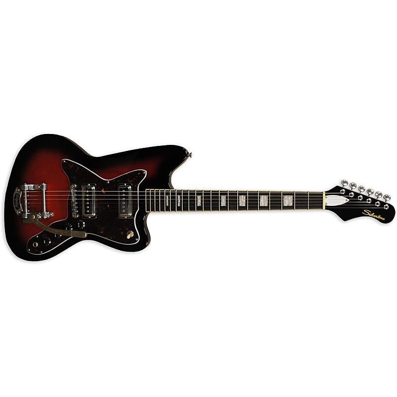 Silvertone Model 1478 Guitar, Rosewood Fretboard, Red Sunburst image 1