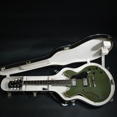 Collings I-35 LC Semi-Hollowbody Olive Drab Green Rosewood Fingerboard  (221956) image 16