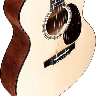 Martin Guitar GPC-16E Mahogany with Gig Bag, Acoustic-Electric Guitar, Mahogany and Sitka Spruce Construction, Gloss-Top Finish, GP-14 Fret, and Low Oval Neck Shape image 2