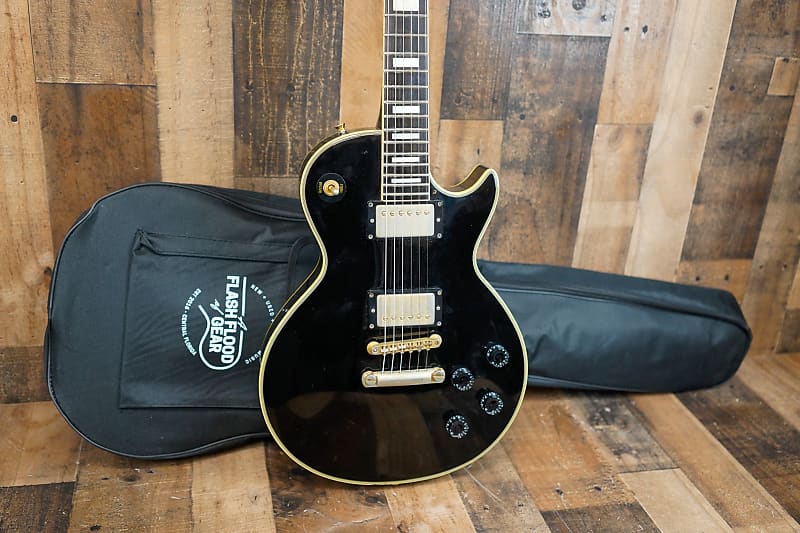 Greco EGC-600 68 Style Custom 1990s Black Split Diamond Open