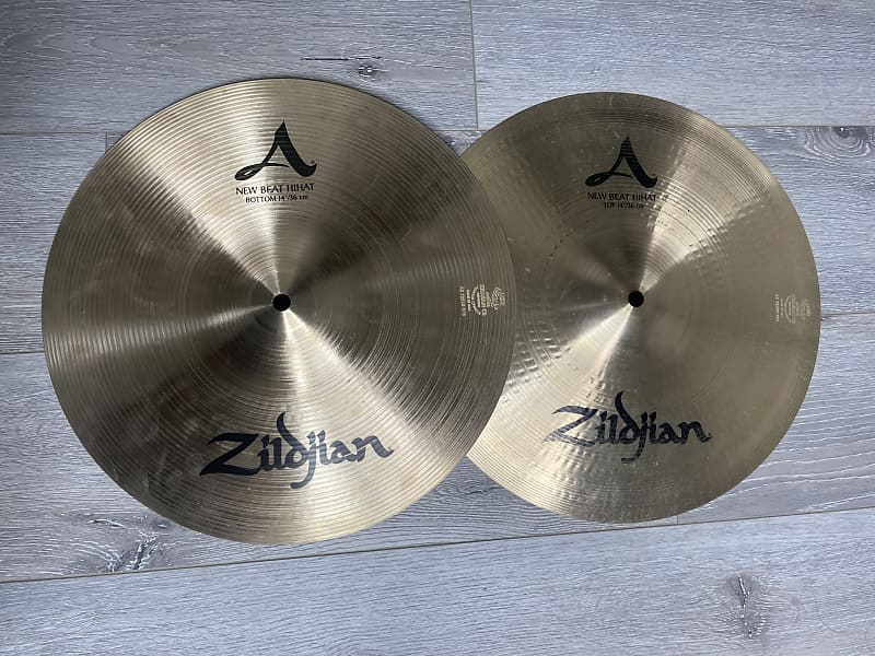 Zildjian 14" A Series New Beat Hi Hat Cymbals (Pair) 1982 - 2012 image 1