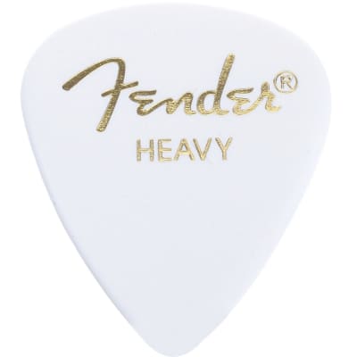 Fender 351 Classic Celluloid Guitar Picks - WHITE - HEAVY - 144-Pack (1 Gross) image 2