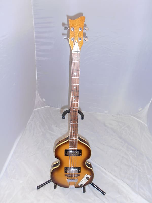 Teisco Violin Bass 1960s Sunburst Reverb