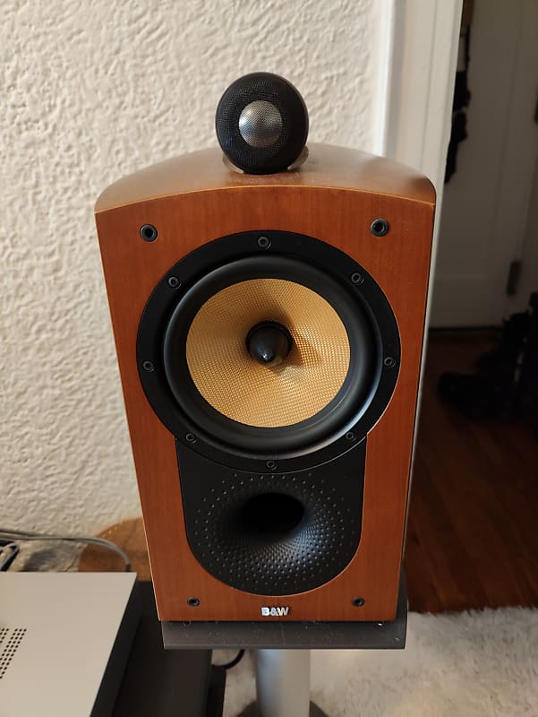 B&W Nautilus 805 Bookshelf Speakers 2008 - Cherry | Reverb