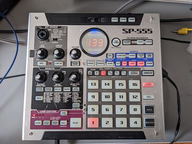 Roland SP-555 Sampler with maxed out 2GB memory card