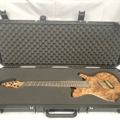 Barlow Guitars Osprey 7 String Fan Fret 2019 Golden Camphor - Satin W/ SKB Waterproof Hard Case image 15