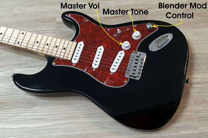2022 Elite® Stratocaster Black Guitar Turbo w/ MODs Classic Strat SSS LTD Tortoise P/G image 1