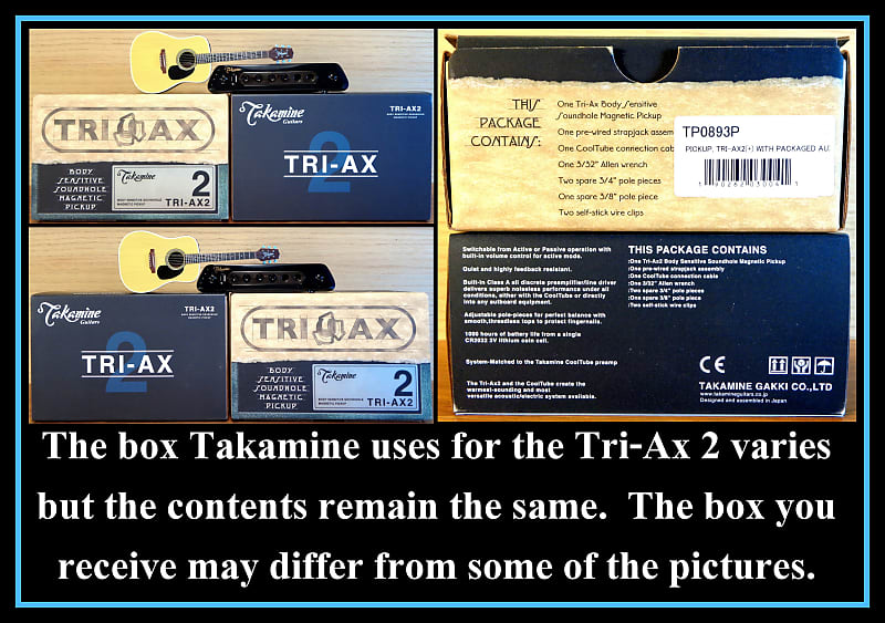 Takamine TRI-AX 2 Acoustic Guitar Pickup CTP1 CTP2 CTP3