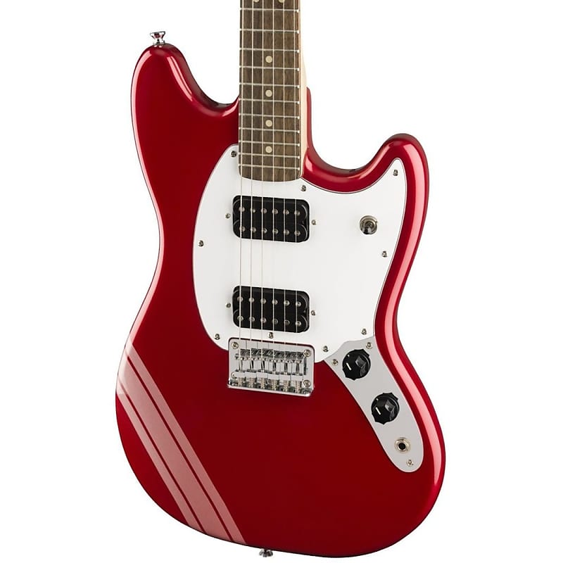 Squier Bullet Mustang HH Candy Apple Red